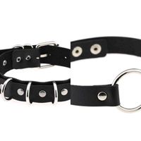 Wholesale NXY SM Bondage Leather Necklaces for Belts and Rings Exotic BdSM Accessories Slaves Shackles Steel Chains Lovers Sex Toys Stalls Role Playing