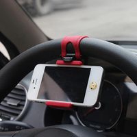 Wholesale Car Steering Wheel Phone Clip Mount Holder Universal Bike Auto Camera GPS Stand Bracket for