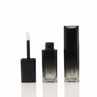 Wholesale Square small volume lip gloss tube black gradient lip glaze sub bottle DIY custom makeup lip glaze tube empty tube