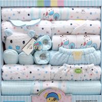 Wholesale 18 piece Newborn Baby Girl Boy Clothing Set Cotton Infant Boy Clothing Suit Baby Girl Clothes Outfits Pants Hat Bib Gloves Y200323