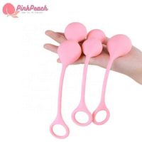 Wholesale NXY Eggs Flexible silicone pink pelvic floor muscle training Kegel ball weight vaginal cone