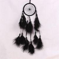 Wholesale Home Furnishing Dream Catcher Net Originality Study Room Wall Hanging Wind Chime Natural Fluff Feather Decorate Handmade Colorful sj M2