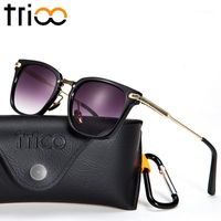 Wholesale Sunglasses TRIOO Male Gold Metal Cool Sun Glasses For Men Fashion Brand Designer Shades Small Face Shape Frame Oculos Eyewear1