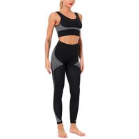 Wholesale Yoga Outfits Red Set Female Long Sleeve Crop Tops Fitness Women Sportswear High Waisted Sports Leggings Running Gym Clothing