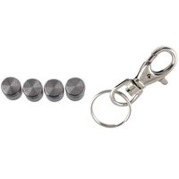 Wholesale Hooks Rails Silver Tone Metal Trigger Lobster Clasp Key Chain Keyring Spacer For Screwing Gl Mirror Nails