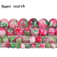 Wholesale Natural Stone Peach Green white red Chalcedony Loose Beads MM Pick Size For Jewelry Making Women s bracelet necklace