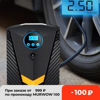 Wholesale portable car tyre inflator led digital lighting tire inflatable pump dc v air compressor fo cars wheel bicycle tires