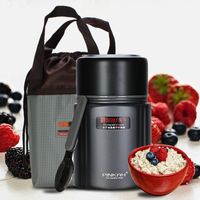 Wholesale Pinkah M Lunch Box With Bag Portable Laye Stainless Steel Vacuum Thermos Food Jar Keep Hot Up To H Thermos With Spoon C0125