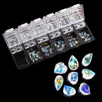 Wholesale 1 Box Transparent Crystal AB Glass Rhinestones For Nails D Strass Glitter Jewelry Nail Art Decorations