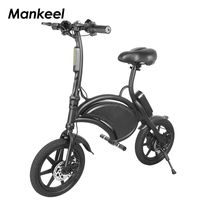 Wholesale Mankeel MK016 Adults Electric Bike W V Motor Inch Big Tires Ah Battery Kids Gifts High Quality EU Stock Folding Electric Bicycle