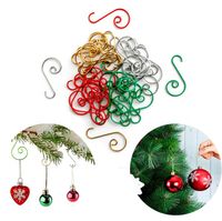 Wholesale Christmas Ornament Mini S Shaped Christmas Tree Hanging Hooks Kitchen Spoon Pan Pot Utensils Hangers Clasp Over The Door Closet Clothes