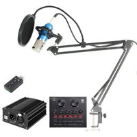 Wholesale BM800 Mikrofon Condenser Sound Recording BM Studio Microphone Kit With Shock Mount For Computer Radio Braodcasting
