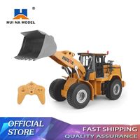 Wholesale Huina Rc Loader Bulldozer Tractor Model G Radio Control Truck Engineering Car Excavator Vehicle Toys for Boy Gift