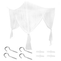 Wholesale New X210X240cm European Style Corner Post Bed Canopy Mosquito Net Full Netting Bedding Bedroom Decoration1