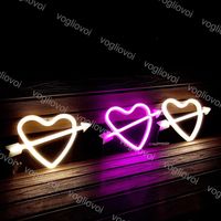 Wholesale Led Neon Sign Light SMD2835 Indoor Night Cupid Love Pink Blue Green Red Model Holiday Xmas Party Wedding Decorations Table Lamps EUB