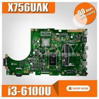 Wholesale For Asus Laptop motherboard X756UAM X756UAK X756U X756UA X756UWK X756UVmainboard tested i3 U1