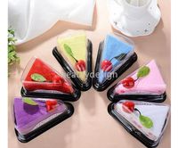 Wholesale DHL Party Favor Lovely Cake Shape Towel Cotton Microfiber Baby Face Shower Valentine s Day Wedding Birthday Gift cm DD