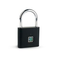 Wholesale USB Rechargeable Smart Keyless Electronic Fingerprint Lock IP65 Home Anti theft Safety Security Padlock Door Luggage Case Lock