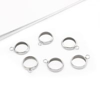 Wholesale Other Stainless Steel Charms mm mm Round Blank Tray Bezel Setting Pendant For DIY Earring Bracelet Jewelry Making Accessories1