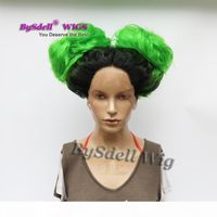 Wholesale Hot Sexy Celebrity Nicki Minaj Anime Chun Li Hairstyle Wig Synthetic Ombre Color Drag Queen Wig Lace Front Wigs for Men