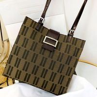 Wholesale Quality Tote Shopping Handbag Women Weekend Outing Bag Composite Bag Canvas Pouch Inside Zipper Patch Pocket