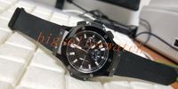 Wholesale best selling Classic Series Men s Wristwatches SX Black Dial VK Quartz Chronograph Working Rubber Strap Bands Automatic Men