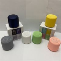 Wholesale Mini Wireless Portable Bluetooth Speaker Macaron Small Steel Cannon Stereo Sound Speakers For Computer Mobile Phone mah Battery capacity