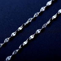 Wholesale Chains Pure Platinum Necklace mm Lips Link Chain For Woman quot L