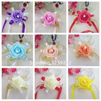 Wholesale Decorative Flowers Wreaths PC Wrist Corsage Bridesmaid Sisters Hand Artificial Bride For Wedding Party Birthday DIY Decoration Bridal Pro