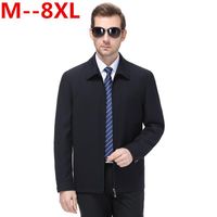 Wholesale 8XL XL XL men s coat thin spring and autumn seasonal work wear double sided middle aged men s jacket work clothes large code