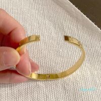 Wholesale screw love bracelet women stainless steel gold bangle Can be opened couple simple jewelry gifts for woman Accessories chain