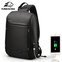 Wholesale Kingsons Upgraded Waterproof Single Shoulder Laptop Backpack for Men Daily Using for teenagers Laptop Travel Business