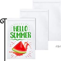 Wholesale Sublimation Blank Garden Flag Polyester DIY Double Sided Ready for Printing Garden or Lawn Banner cm DWE12876