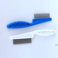Wholesale Cat Dog beauty tools Metal Nit Head Hair Pet Lice Comb Fine Toothed Flea Flee Handle DHE12318
