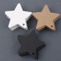 Wholesale 50pcs Multi use Star Kraft Paper Wedding Label Party Gift Card Price Luggage Tags Christmas Decoration Christmas Ornaments1