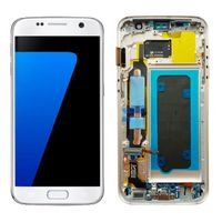 Wholesale G930 LCD Originele Super AMOLED For Samsung Galaxy S7 SM G930F LCD Display Touch Screen Digitizer Assembly Replacement spare parts