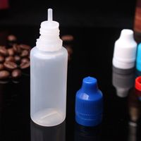 Wholesale Plastic bottle ml PE ejuice Bottles Childproof tamper cap Needle Tip Bottle