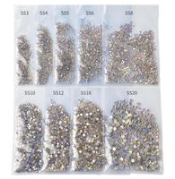 Wholesale 1440pcs Pack Starry AB Rhinestones For Nails d Flatback Glass Strass Non Hotfix Crystal Charm Nail Art Glitter Decorations Epacket Free