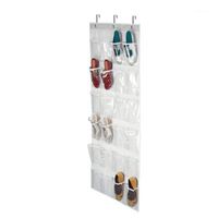 Wholesale Storage Boxes Bins Pocket Home Door Closet Hanging Shoes Organizer Holder Hook Rack1