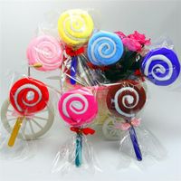 Wholesale 2020 Cake Towels Candy Towels Novelty Birthday Party Wedding Gift Lovely Lollipop Towel cm Random Color