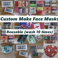 Wholesale Personalize Logo Picture Reusable Washable times Face Masks Print In Stock Custom Make PM2 Face Cover Protective Adult Kids Mouth Masks