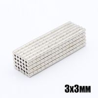Wholesale 100pcs N35 Round Magnets x3mm Neodymium Permanent NdFeB Strong Powerful Magnetic Mini Small magnet