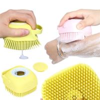 Wholesale Baby Bath Brush Circular Silicone Massage Shower Gel Subpackage Body Shampoo Shower Room Supplies Brushes cy F2
