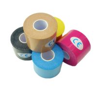 Wholesale Elbow Knee Pads CM CM Kinesiology Tape Athletic Muscle Support Sport Physio Therapeutic Elastic Protector Bandage Training TSLM1