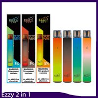 Wholesale 100 Original Ezzy in Disposable Pod Device ml Vape Pen Kit mAh battery puffs dual vape VS BY2 Disposable
