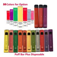 Wholesale 84Colors PUFF BARS PLUS Puff Disposable Pod Cartridge mAh Battery mL Pre Filled Vape Pods Stick Style e Cigarette vs bang