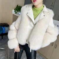 Wholesale Winter Woman Jacket Winterjas Dames Overcoat Warm Faux Fur Coat Casual Cropped Femme Veste Artificial White Fur Coats New