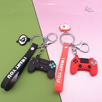 Wholesale Cartoon Game Controller Keyring Cute Gamepad Boyfriend Joystick Key Chain Men Boy Bag Pendant Gift Keychain YHM663