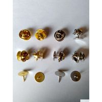Wholesale Brass Pad Tie Tacks Scatter Blank Pin Back Pinch Clothes Findings Cluth Clasp Qs2R7