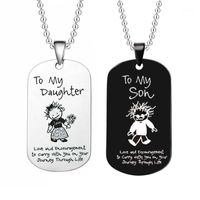 Wholesale Pendant Necklaces Custom Dog Tags Personalised Stainless Steel Necklace For Women Men Keychain Metal Charms Dogtag Engrave Keyring Jewelry1